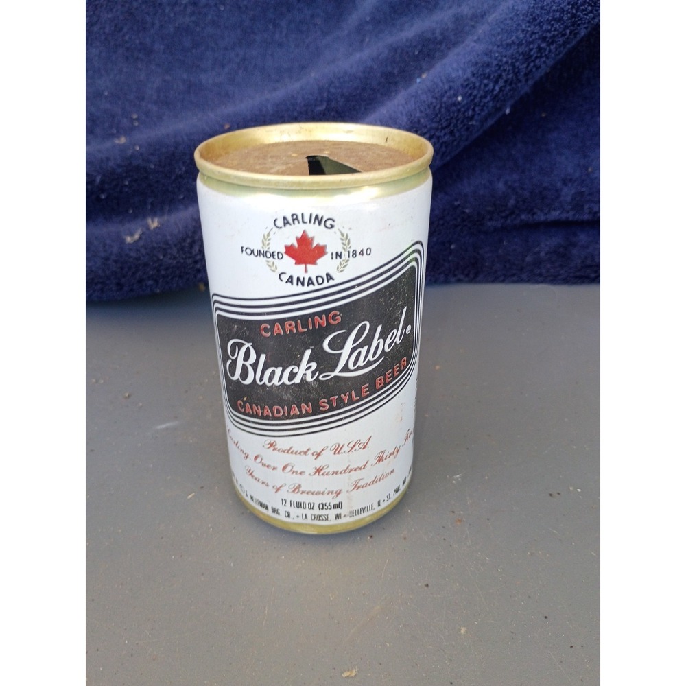 Carling Black Label Wisconsin‎ Pull Tab Maple Leaf Logo 70-80s